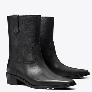 Tory Burch Black Leather Boots